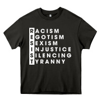 Asphalt resist   political resistance Heavy Core Tee - baoMotion