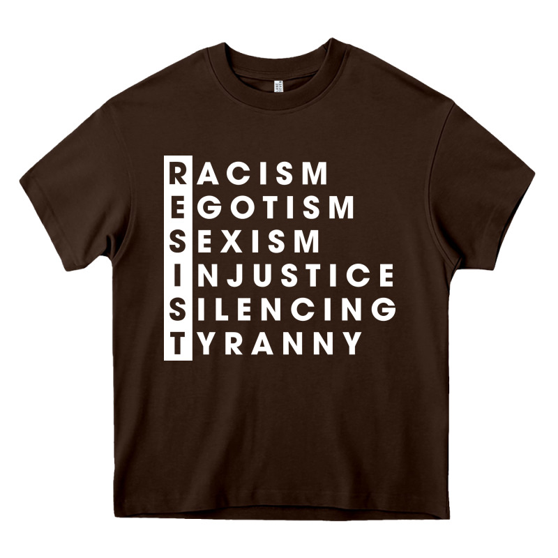 Resist   Political Resistance Heavy Core Tee by baoMotion | Teevron