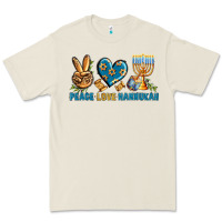 Bone Peace Love Hannukah Premium Tee - BundleAndBundleShop
