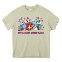 Coffee Nurse Repeat Nurse Coffee Cups Heavy Core Tee | Teevron