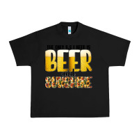 Black The Only c B s I NeedIs Beer And Sunshine Urban Heavy Tee - CowhideDigitalArt