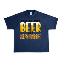Navy The Only c B s I NeedIs Beer And Sunshine Urban Heavy Tee - CowhideDigitalArt