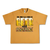 Peanut Butter The Only c B s I NeedIs Beer And Sunshine Urban Heavy Tee - CowhideDigitalArt