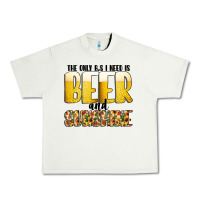 Pistachio The Only c B s I NeedIs Beer And Sunshine Urban Heavy Tee - CowhideDigitalArt
