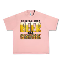 Salmon The Only c B s I NeedIs Beer And Sunshine Urban Heavy Tee - CowhideDigitalArt