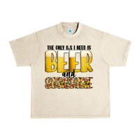Sandshell The Only c B s I NeedIs Beer And Sunshine Urban Heavy Tee - CowhideDigitalArt