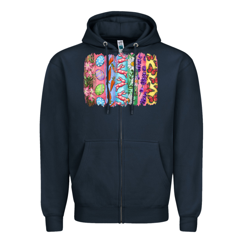 Easter Brushstrokes Zipper Hoodie by RanaPortraitStore | Teevron