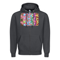 Smoke Easter Brushstrokes Zipper Hoodie - RanaPortraitStore