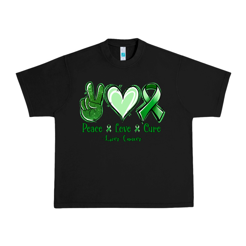 Peace Love Cure Liver Cancer Urban Heavy Tee by Jasminsmagicworld | Teevron