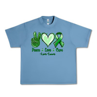 Pebble Blue Peace Love Cure Liver Cancer Urban Heavy Tee - Jasminsmagicworld