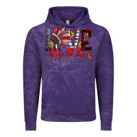 Cloud Purple red black grey white love my tribe indian headdres Vintage Hoodie - Artiststas