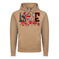 Vintage Coffee red black grey white love my tribe indian headdres Vintage Hoodie - Artiststas