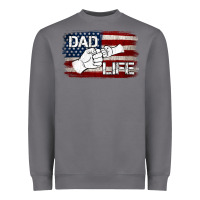 Storm Dad Life with American Flag Heavyweight Sweatshirt - Jasminsmagicworld