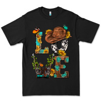 Black Western Love with Gun Premium Tee - BundleAndBundleShop