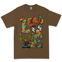 Cacao Western Love with Gun Premium Tee - BundleAndBundleShop