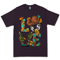 Plum Western Love with Gun Premium Tee - BundleAndBundleShop