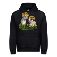 Black baby goats Urban Hoodie - RanaPortraitStore