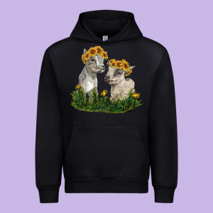 Baby Goats Urban Hoodie Designed By Ranaportraitstore