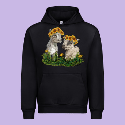 Baby Goats Urban Hoodie Designed By Ranaportraitstore