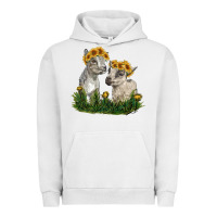 Pigment Lunar Rock baby goats Urban Hoodie - RanaPortraitStore