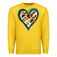 Lemon Glitter Leopard Heart Premium Sweatshirt - Jasminsmagicworld