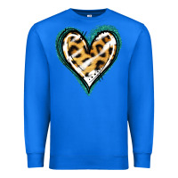 True Royal Glitter Leopard Heart Premium Sweatshirt - Jasminsmagicworld