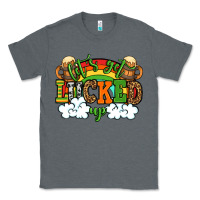 Charcoal Heather Let's get lucked up St. Patrick's Day Classic Tee - OliviaCreatesArt