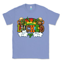 Colony Blue Let's get lucked up St. Patrick's Day Classic Tee - OliviaCreatesArt