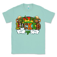 Seafoam Let's get lucked up St. Patrick's Day Classic Tee - OliviaCreatesArt