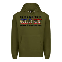 Army Green veteran glory Premium Hoodie - BarkalooDesign