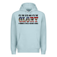 Blue Mist veteran glory Premium Hoodie - BarkalooDesign