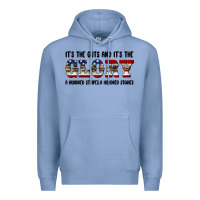 Colony Blue veteran glory Premium Hoodie - BarkalooDesign