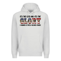 Dove Grey veteran glory Premium Hoodie - BarkalooDesign