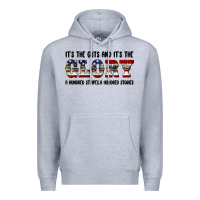 Heather Grey veteran glory Premium Hoodie - BarkalooDesign