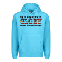 Ocean Blue veteran glory Premium Hoodie - BarkalooDesign