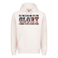 Pale Pink veteran glory Premium Hoodie - BarkalooDesign