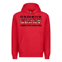 Red veteran glory Premium Hoodie - BarkalooDesign