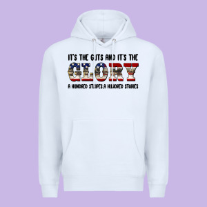 Veteran Glory Premium Hoodie Designed By Barkaloodesign