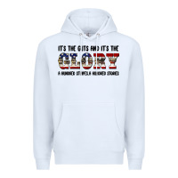 White veteran glory Premium Hoodie - BarkalooDesign