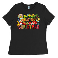 Black The Boy Who Stole Christmas Ladies Tee - CowhideDigitalArt
