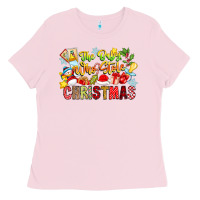 Bubblegum Pink The Boy Who Stole Christmas Ladies Tee - CowhideDigitalArt