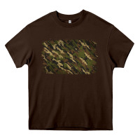 Chocolate Brown Camouflage Background Heavy Core Tee - Jasminsmagicworld
