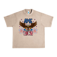 French Oak America eagle Urban Heavy Tee - CowhideDigitalArt