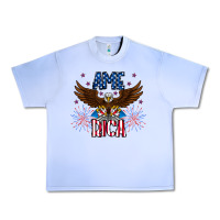 Grape Ice America eagle Urban Heavy Tee - CowhideDigitalArt