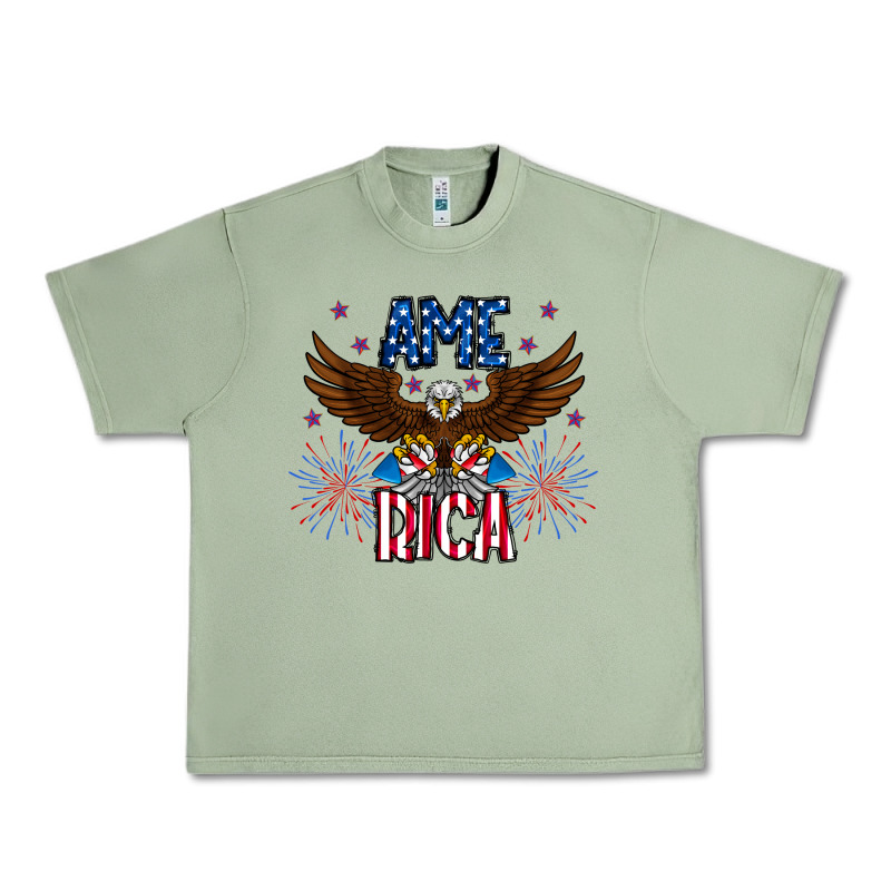 America Eagle Urban Heavy Tee by CowhideDigitalArt | Teevron