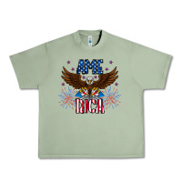 Oil Green America eagle Urban Heavy Tee - CowhideDigitalArt