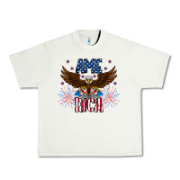 Pistachio America eagle Urban Heavy Tee - CowhideDigitalArt