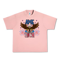 Salmon America eagle Urban Heavy Tee - CowhideDigitalArt