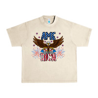 Sandshell America eagle Urban Heavy Tee - CowhideDigitalArt