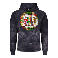 Cloud Black Christmas Jolly Nurse Vintage Hoodie - Artiststas